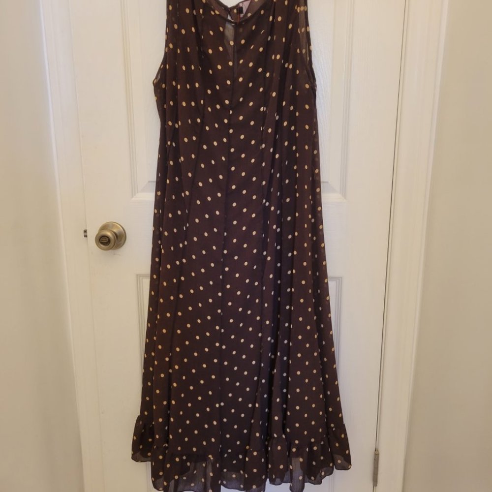 Z Studio Brown & Tan Midi Dress
